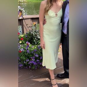 Abercrombie & Fitch Light Green Maxi Dress
